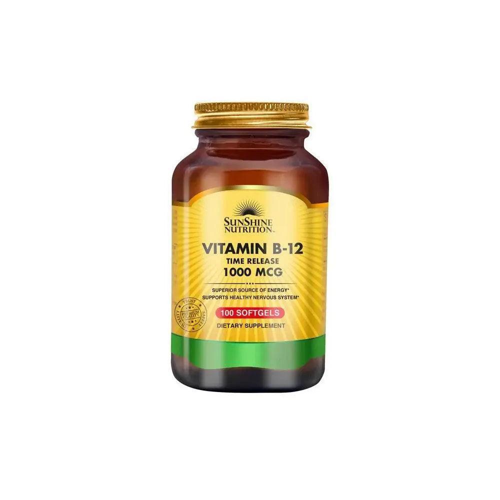 Sunshine Nutrition Vitamin B-12 1000 Mcg 100 Tablets - Wellness Shoppee