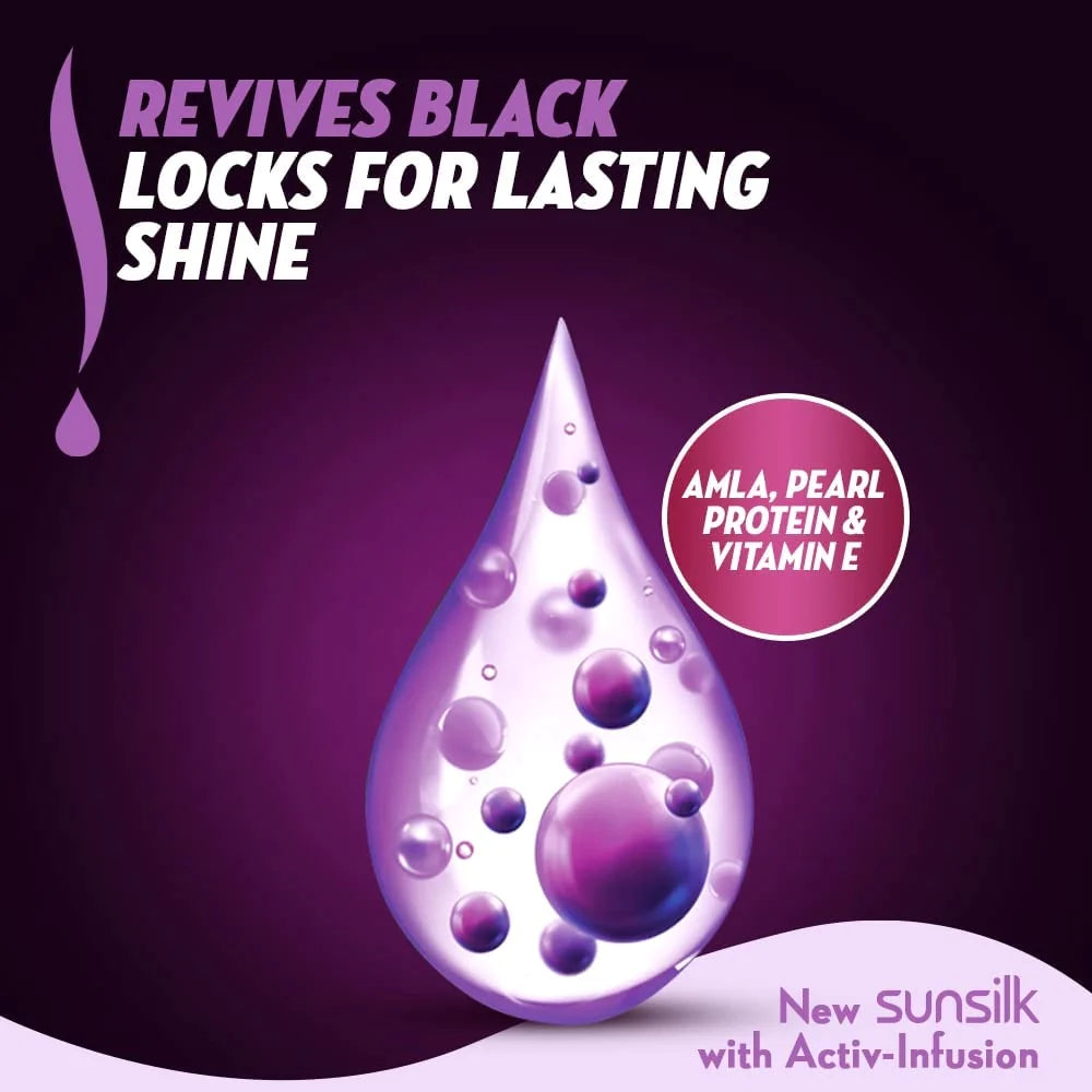 Sunsilk Black Shine Conditioner Black 350ml - Wellness Shoppee