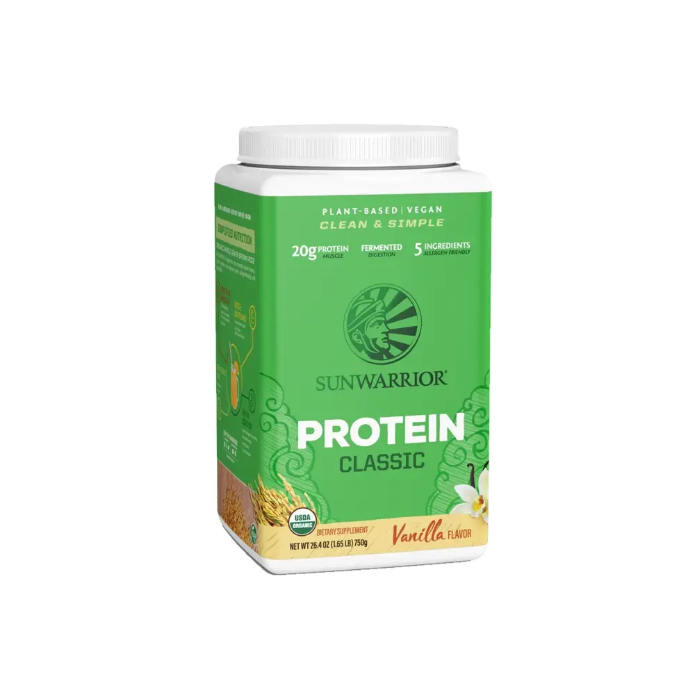 Sunwarrior Vegan Protein Classic Vanilla Flavour 750g - Wellness Shoppee