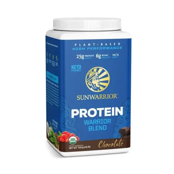 Sunwarrior Plant Based Warrior Blend Protein Chocolate 750g - Wellness Shoppee