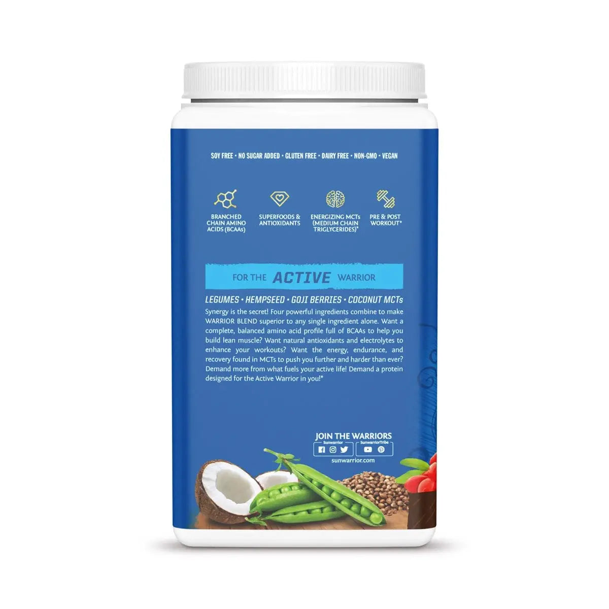 Sunwarrior Plant Based Warrior Blend Protein Chocolate 750g - Wellness Shoppee