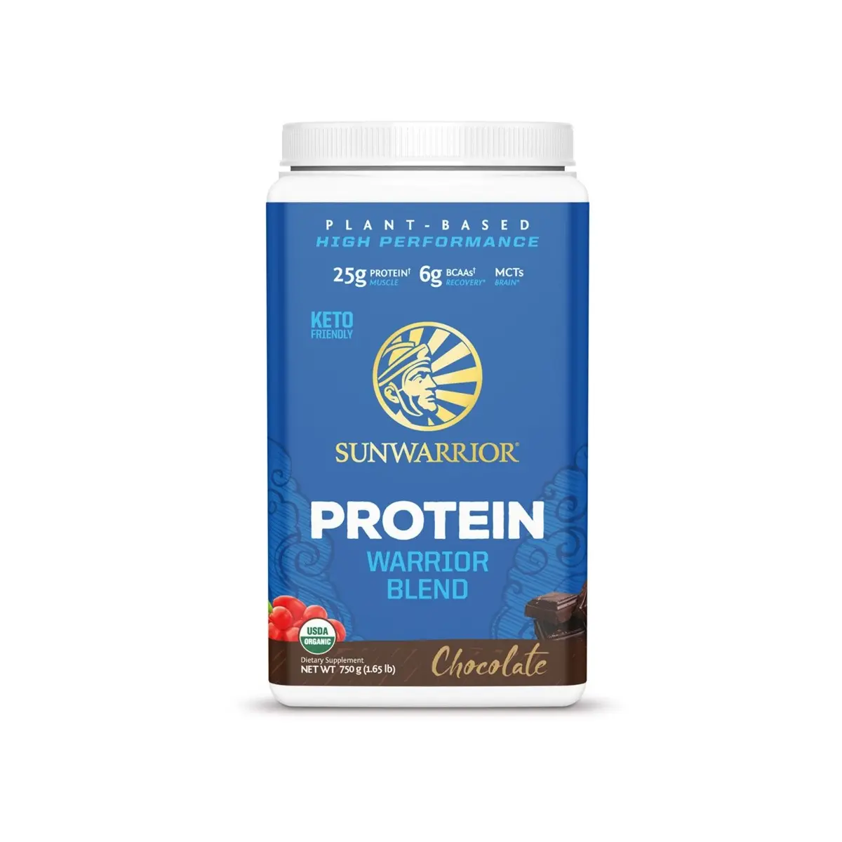 Sunwarrior Plant Based Warrior Blend Protein Chocolate 750g - Wellness Shoppee