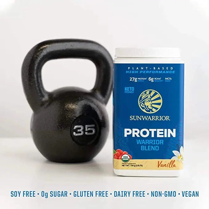 Sunwarrior Plant Based Warrior Blend Protein Vanilla 750g - Wellness Shoppee