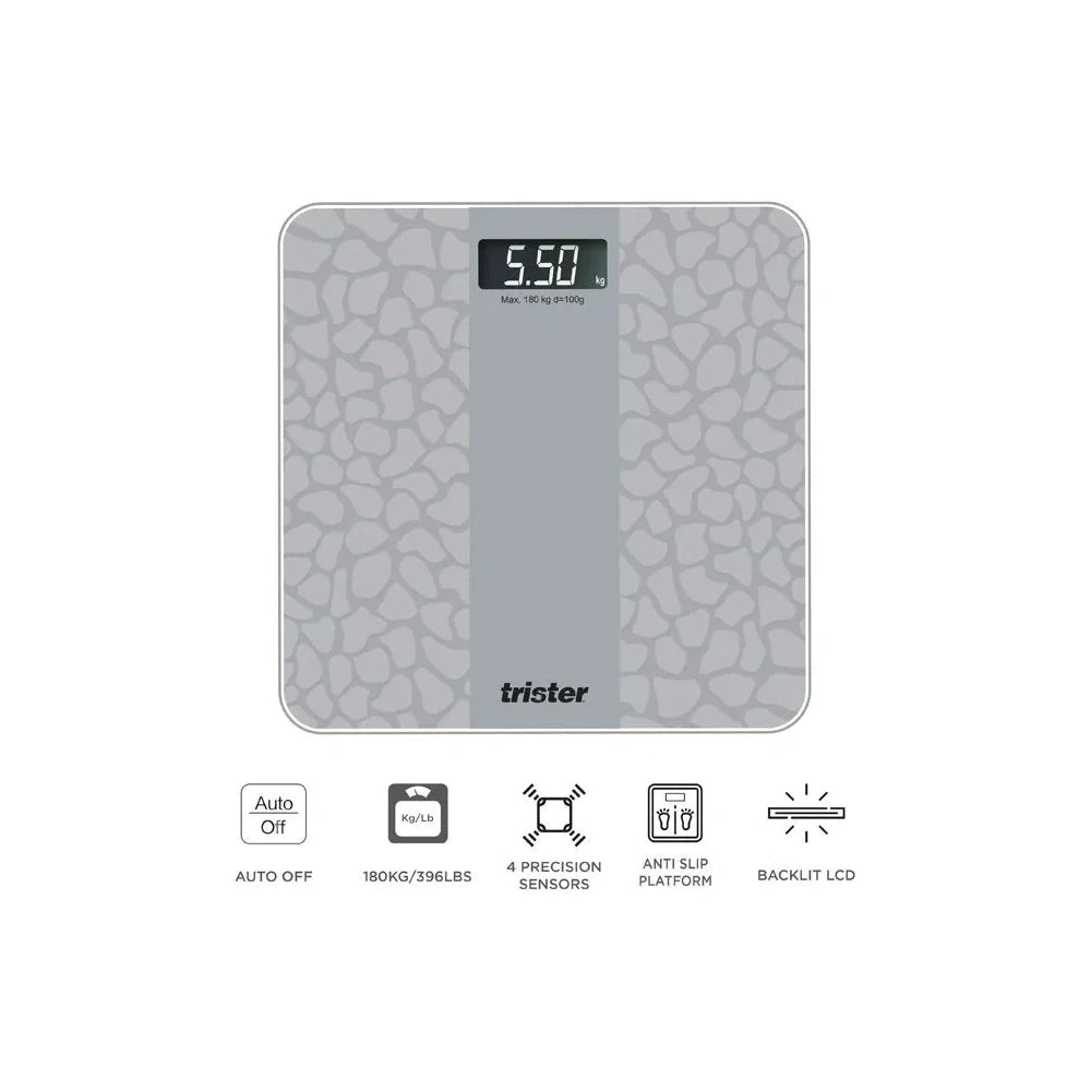 Trister Digital Personal Weighing Scale 180Kg -TS-410PS-S - Wellness Shoppee