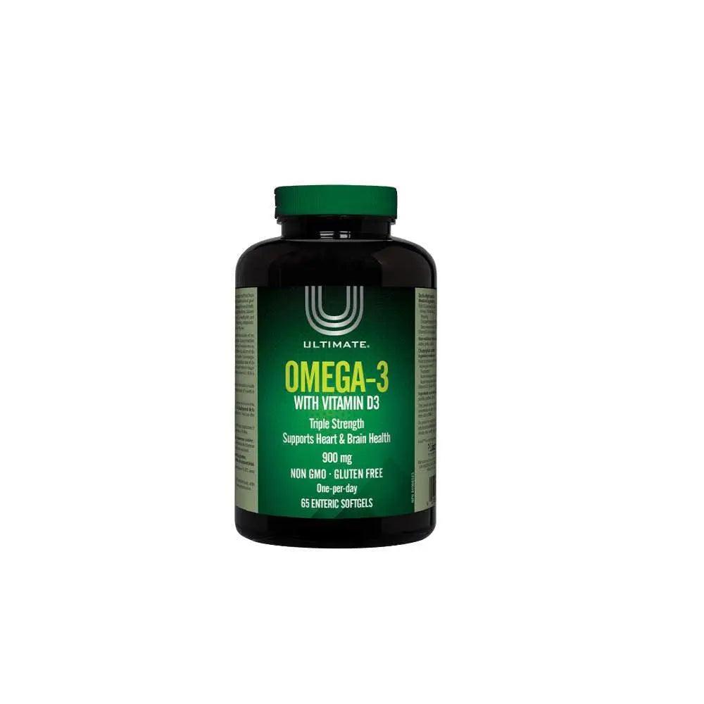 Ultimate Omega 3 900mg with Vitamin D3 Triple Strength 65s - Wellness Shoppee