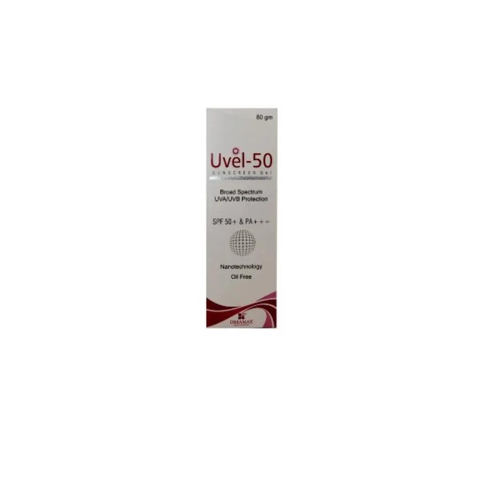 Uvel-50 Sunscreen Gel 80gm - Wellness Shoppee