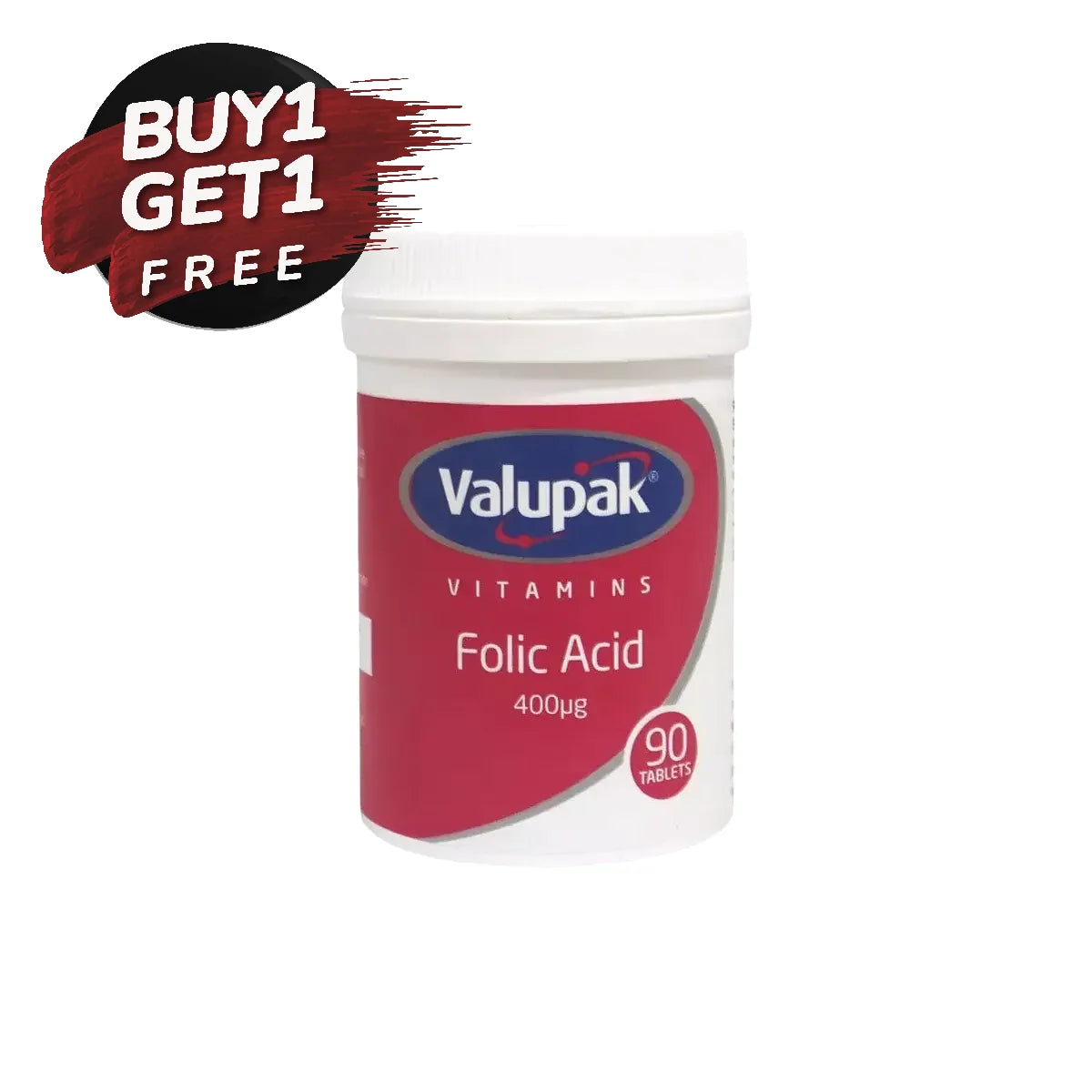 Valupak Folic Acid 400mcg Tablets 90s - Wellness Shoppee