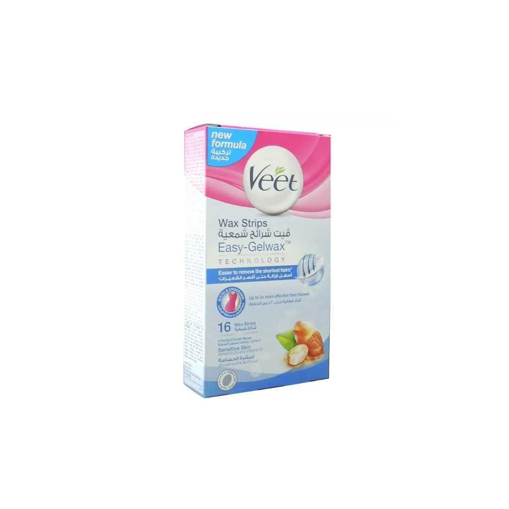 Veet Bikini & Under Arm Sensitive Skin Wax Strips 16s - Wellness Shoppee