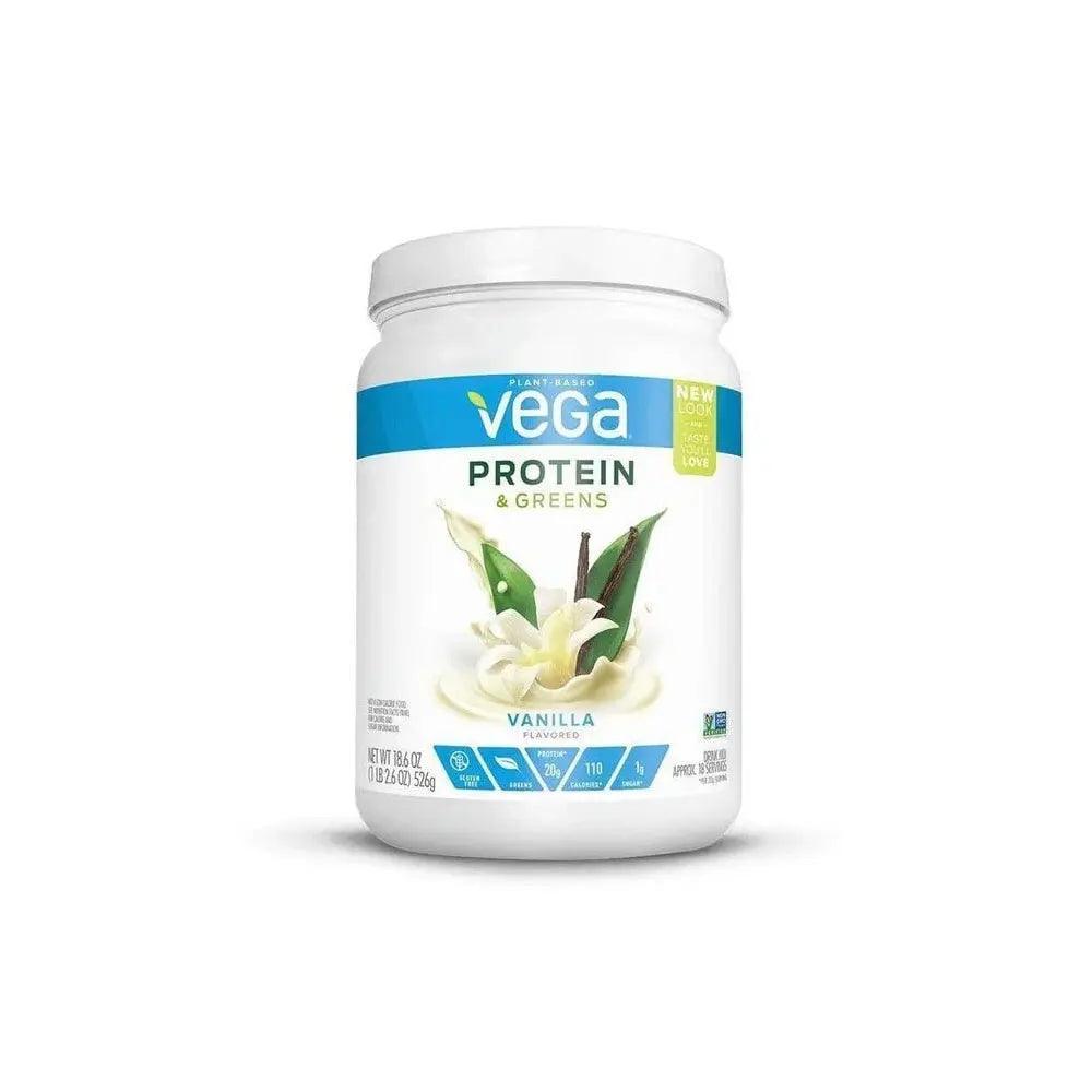 Vega Protein & Greens French Vanilla 18.6oz - Wellness Shoppee