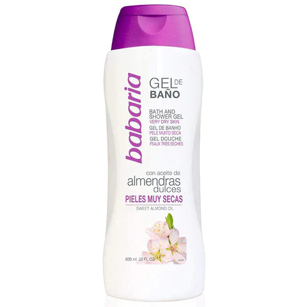 Babaria Bath & Shower Gel Almendras 600Ml - Wellness Shoppee