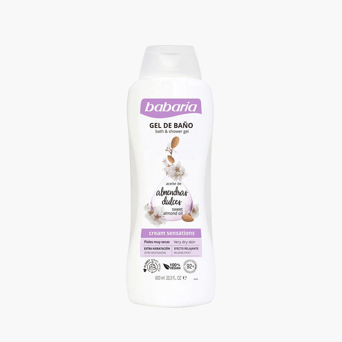 BABARIA BATH AND SHOWER GEL SWEET ALMOND - Wellness Shoppee