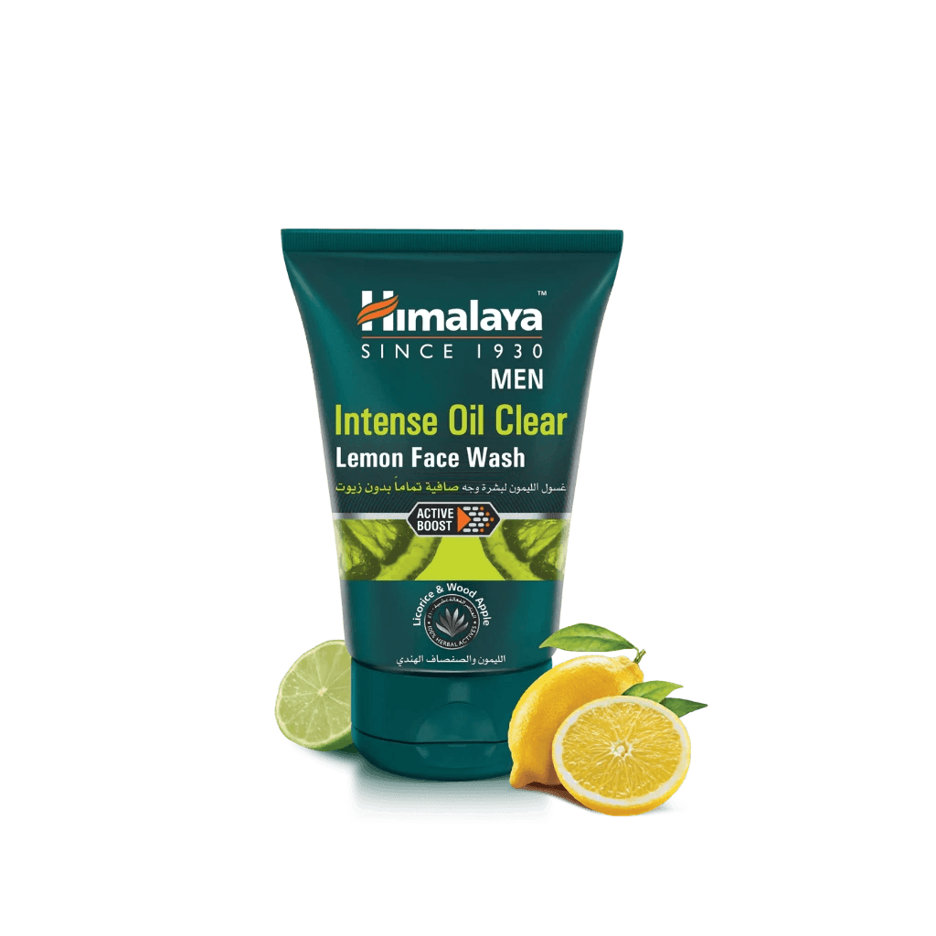 Himalaya Intense Oil Clear Lemon Face Wash Men 100ml - Wellness Shoppee