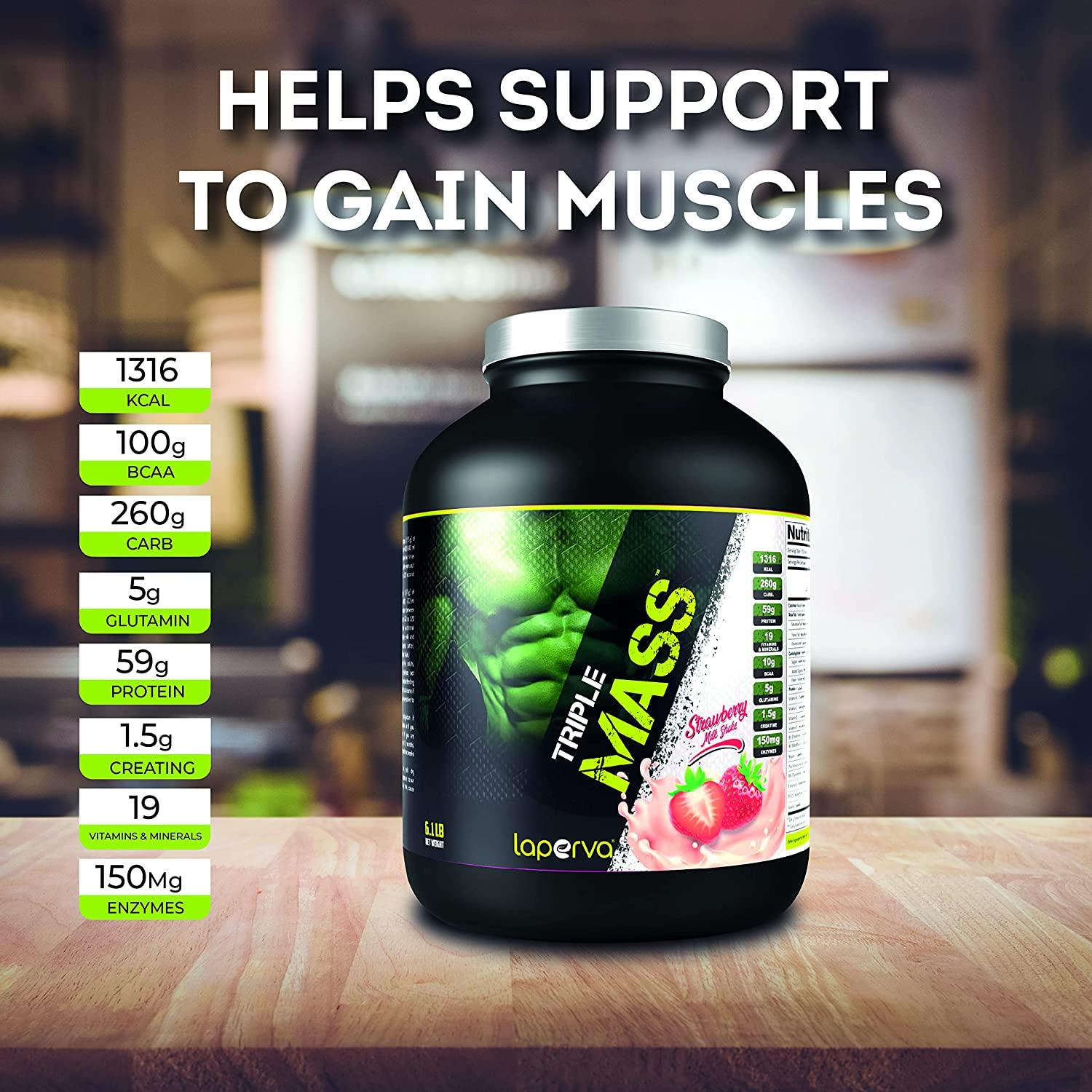 laperva Triple Mass Gainer Protein Powder - Wellness Shoppee