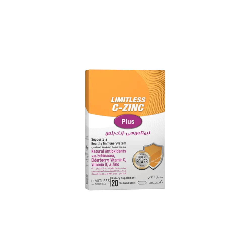 Limitless C-Zinc Plus 20 Tablets - Wellness Shoppee