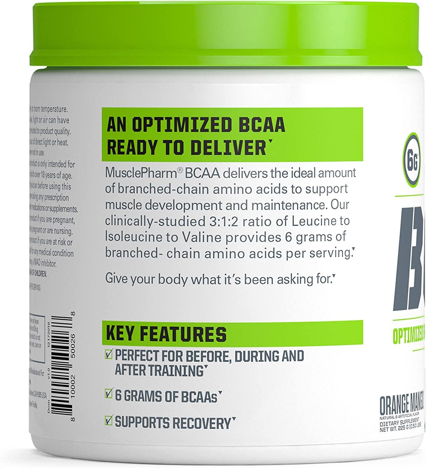 Musclepharm BCAA Orange Mango 30 Servings - Wellness Shoppee