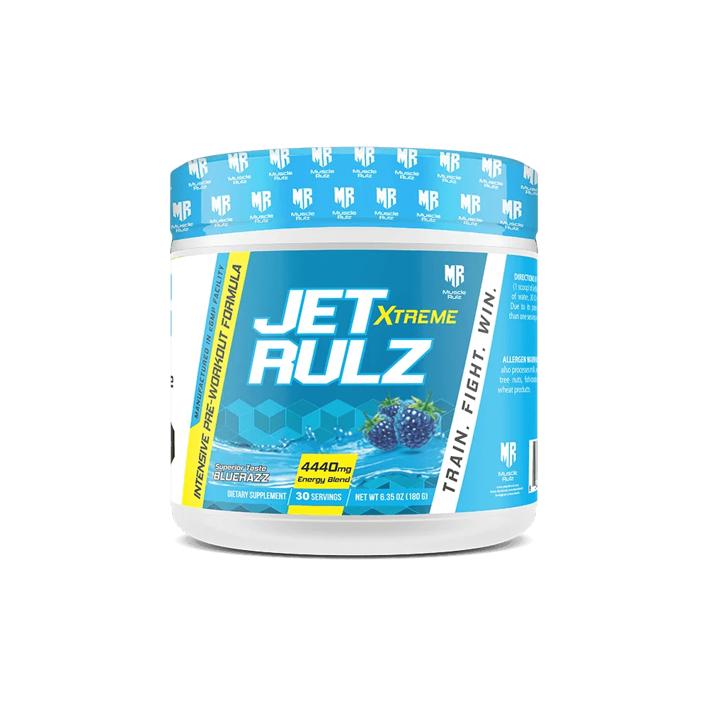 Muscle Rulz jet Rulz Extreme Pre Workout Blue Razz - Wellness Shoppee