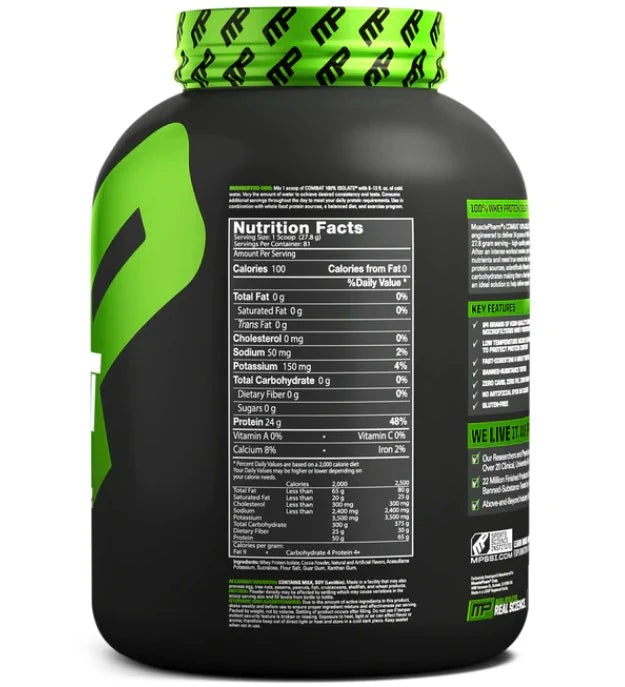 Musclepharm Combat 100% Isolate Chocolate Milk Sport Series 5lbs - Wellness Shoppee