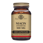 Niacin (Vitamin B3) 500 mg Vegetable Capsules - Pack of 100 - Wellness Shoppee