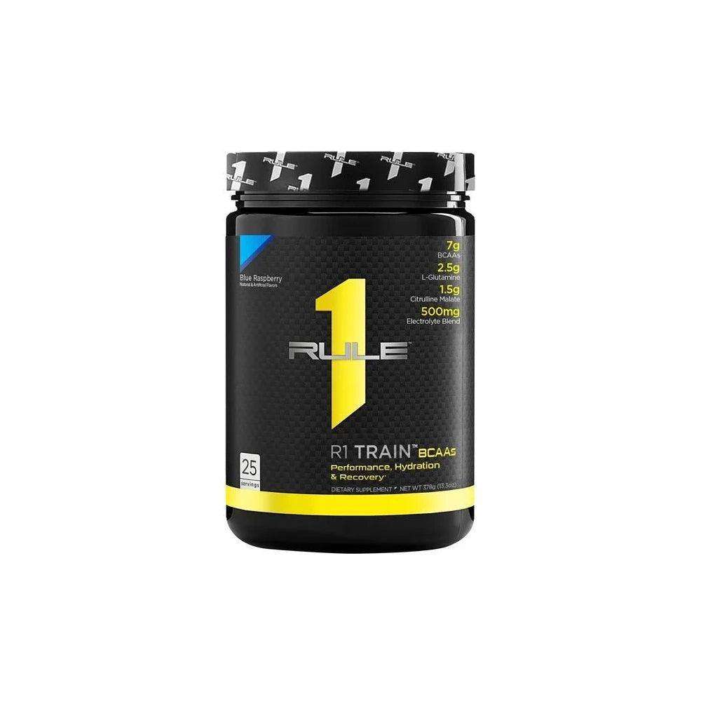 Rule1 Train BCAAs Blue Raspberry 25 Servings 378gm - Wellness Shoppee