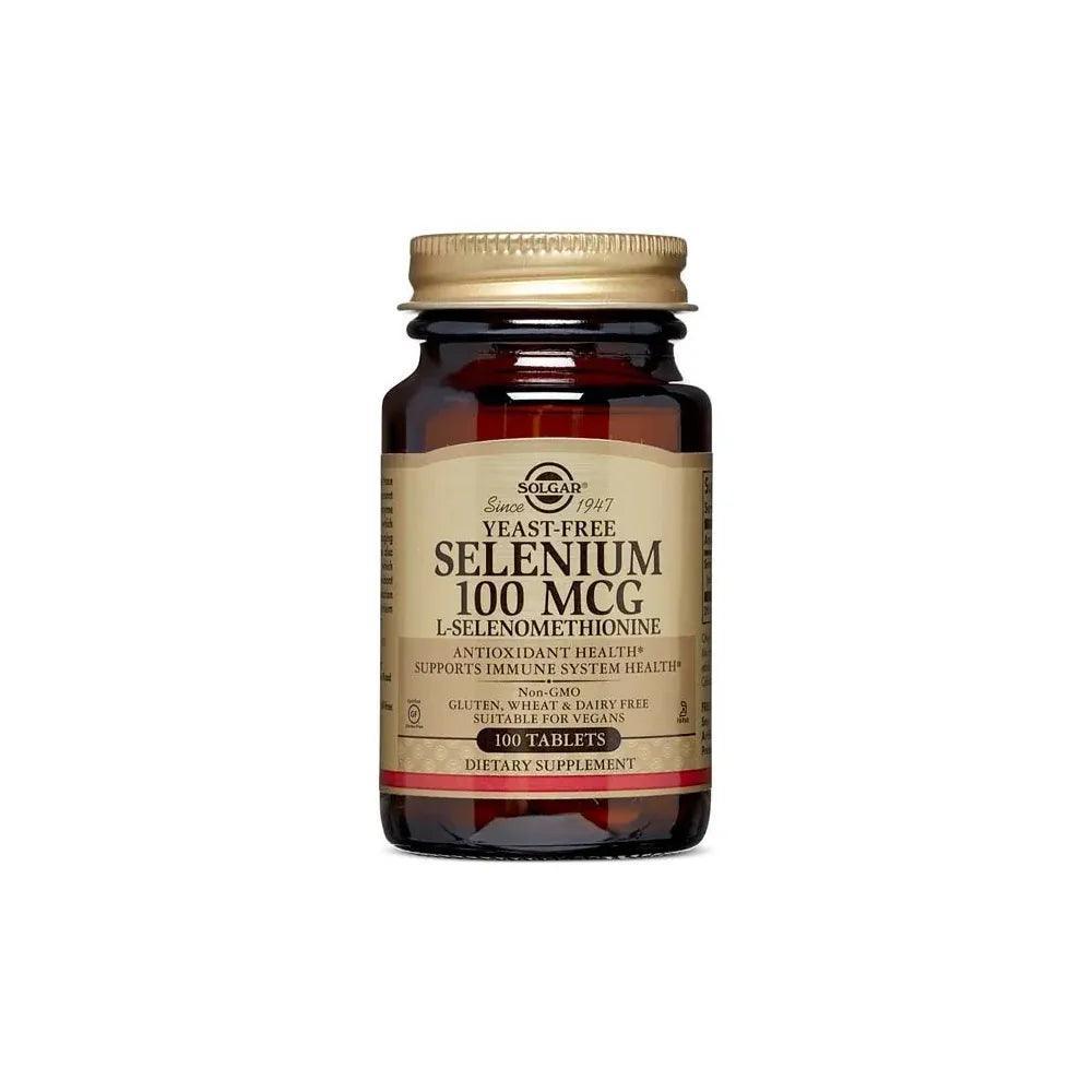 Solgar Yeast Free Selenium 100mcg 100 Tablets - Wellness Shoppee