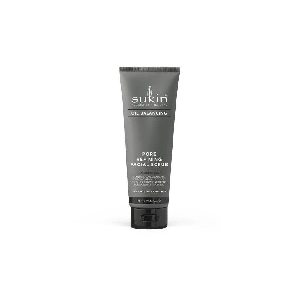 Sukin Oil Balancing Charcoal Pore Refining Facial Scrub 125 ml - Wellness Shoppee