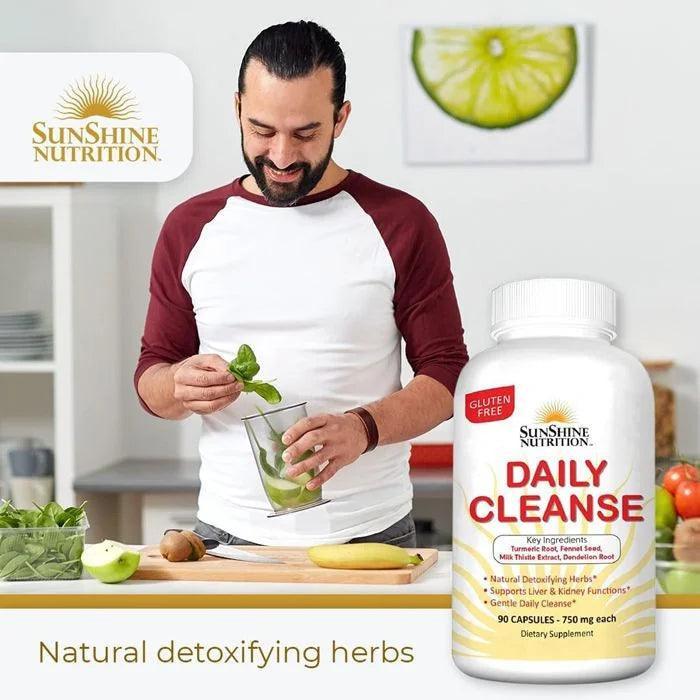 Sunshine Nutrition Daily Cleanse 90 Capsules - Wellness Shoppee