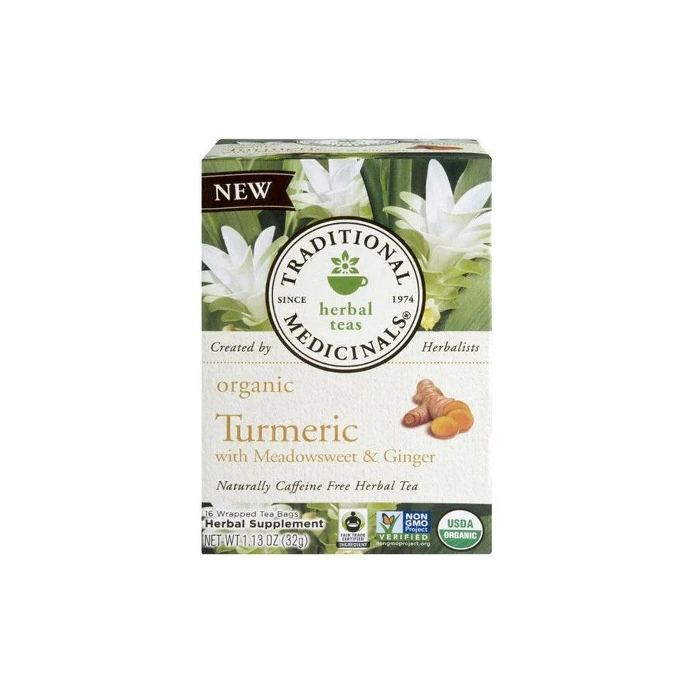 Traditional Medicinals Turmeric With Meadow sweet And Ginger 16s Tea - Wellness Shoppee