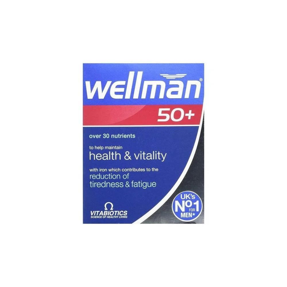 Vitabiotics Wellman 50 + Tablets 30s - Wellness Shoppee