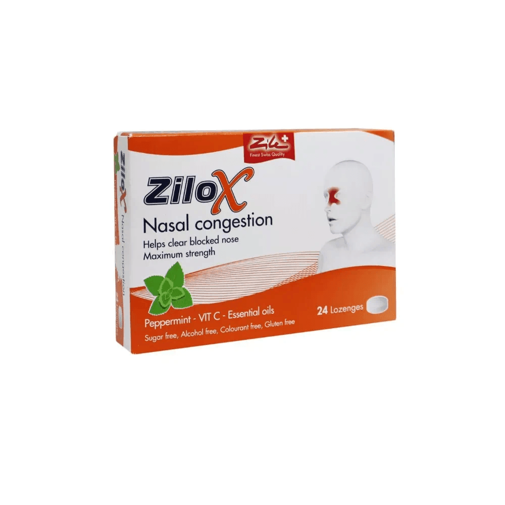 Zilox Nasal Congestion Lozenge 24s - Wellness Shoppee